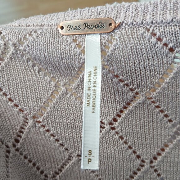 Free People Ruffled Cardigan Size Small - Picture 8 of 9